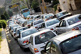 ترافیک جاده چالوس در هفته های پایانی تعطیلات